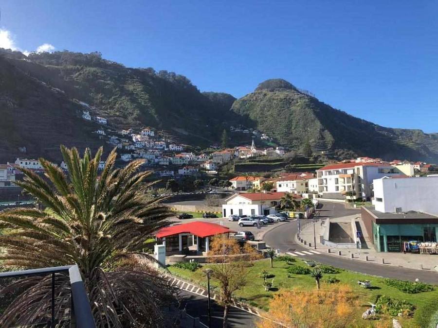 View of Porto Moniz village from Perola Views Inn
